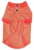 Pet Life Active 'Fur-Flexed' Relax-Stretch Wick-Proof Performance Dog Polo T-Shirt - Orange - Small