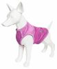 Pet Life Active 'Aero-Pawlse' Heathered Quick-Dry And 4-Way Stretch-Performance Dog Tank Top T-Shirt - Purple - Large