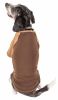 Pet Life Active 'Hybreed' 4-Way Stretch Two-Toned Performance Dog T-Shirt - Brown - X-Small