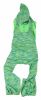 Pet Life Active 'Downward Dog' Heathered Performance 4-Way Stretch Two-Toned Full Body Warm Up Hoodie - Green - X-Large