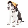 Pet Life 'Cap-Tivating' Uv Protectant Adjustable Fashion Dog Hat Cap - Orange - Large