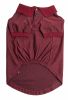 Pet Life Active 'Fur-Flexed' Relax-Stretch Wick-Proof Performance Dog Polo T-Shirt - Burgundy - Medium