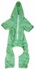 Pet Life Active 'Downward Dog' Heathered Performance 4-Way Stretch Two-Toned Full Body Warm Up Hoodie - Green - X-Large