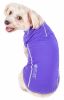 Pet Life Active 'Racerbark' 4-Way Stretch Performance Active Dog Tank Top T-Shirt - Purple - Small