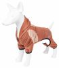 Pet Life Active 'Fur-Breeze' Heathered Performance 4-Way Stretch Two-Toned Full Bodied Hoodie - Orange - Medium