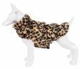 Pet Life Luxe 'Poocheetah' Ravishing Designer Spotted Cheetah Patterned Mink Fur Dog Coat Jacket - Small