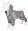 Dog Helios 'Namastail' Lightweight 4-Way Stretch Breathable Full Bodied Performance Yoga Dog Hoodie Tracksuit - Grey - Small