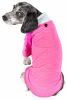 Pet Life Active 'Chewitt Wagassy' 4-Way Stretch Performance Long Sleeve Dog T-Shirt - Pink - X-Small