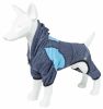 Pet Life Active 'Fur-Breeze' Heathered Performance 4-Way Stretch Two-Toned Full Bodied Hoodie - Blue - Medium