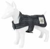 Touchdog 2-In-1 Windowpane Plaided Dog Jacket With Matching Reversible Dog Mat - Medium