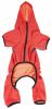 Pet Life Active 'Fur-Breeze' Heathered Performance 4-Way Stretch Two-Toned Full Bodied Hoodie - Red - X-Large