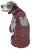 Pet Life Active 'Fur-Breeze' Heathered Performance 4-Way Stretch Two-Toned Full Bodied Hoodie - Burgundy - Small