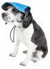 Pet Life 'Cap-Tivating' Uv Protectant Adjustable Fashion Dog Hat Cap - Blue - Medium