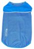 Pet Life Active 'Aero-Pawlse' Heathered Quick-Dry And 4-Way Stretch-Performance Dog Tank Top T-Shirt - Blue - Medium