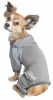 Dog Helios 'Namastail' Lightweight 4-Way Stretch Breathable Full Bodied Performance Yoga Dog Hoodie Tracksuit - Grey - X-Small