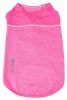 Pet Life Active 'Aero-Pawlse' Heathered Quick-Dry And 4-Way Stretch-Performance Dog Tank Top T-Shirt - Pink - Large