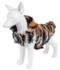 Pet Life Luxe 'Tigerbone' Glamourous Tiger Patterned Mink Fur Dog Coat Jacket - Medium