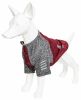 Pet Life Active 'Hybreed' 4-Way Stretch Two-Toned Performance Dog T-Shirt - Maroon - X-Small