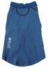 Pet Life Active 'Fur-Flexed' Relax-Stretch Wick-Proof Performance Dog Polo T-Shirt - Navy - Large