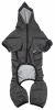 Pet Life Active 'Fur-Breeze' Heathered Performance 4-Way Stretch Two-Toned Full Bodied Hoodie - Black - X-Small