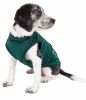 Pet Life Active 'Aero-Pawlse' Heathered Quick-Dry And 4-Way Stretch-Performance Dog Tank Top T-Shirt - Green - Medium