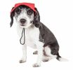 Pet Life 'Cap-Tivating' Uv Protectant Adjustable Fashion Dog Hat Cap - Red - Medium