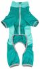 Pet Life Active 'Warm-Pup' Heathered Performance 4-Way Stretch Two-Toned Full Body Warm Up - Green - X-Large