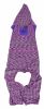 Pet Life Active 'Downward Dog' Heathered Performance 4-Way Stretch Two-Toned Full Body Warm Up Hoodie - Purple - Small