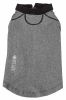 Pet Life Active 'Fur-Flexed' Relax-Stretch Wick-Proof Performance Dog Polo T-Shirt - Grey - Medium