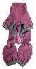 Dog Helios 'Rufflex' Mediumweight 4-Way-Stretch Breathable Full Bodied Performance Dog Warmup Track Suit - Pink - X-Small