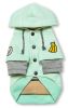 Touchdog Hampton Beach Designer Ultra Soft Sand-Blasted Cotton Pet Dog Hoodie Sweater - Green - Large