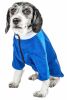 Pet Life Active 'Chewitt Wagassy' 4-Way Stretch Performance Long Sleeve Dog T-Shirt - Blue - Medium