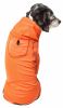 Pet Life Active 'Pawsterity' Heathered Performance 4-Way Stretch Two-Toned Full Bodied Hoodie - Orange - Large