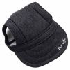 Pet Life 'Cap-Tivating' Uv Protectant Adjustable Fashion Dog Hat Cap - Black Faded - Large