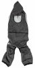 Pet Life Active 'Fur-Breeze' Heathered Performance 4-Way Stretch Two-Toned Full Bodied Hoodie - Black - Large