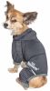 Dog Helios 'Namastail' Lightweight 4-Way Stretch Breathable Full Bodied Performance Yoga Dog Hoodie Tracksuit - Black - Medium