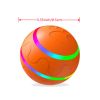 Interactive Dog Chew Toy Ball; Dog Balls Toy; USB Rechargeable Electric Pet Toy With LED Light - Yellow