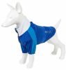 Pet Life Active 'Chewitt Wagassy' 4-Way Stretch Performance Long Sleeve Dog T-Shirt - Blue - X-Large