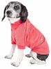 Pet Life Active 'Fur-Flexed' Relax-Stretch Wick-Proof Performance Dog Polo T-Shirt - Red - X-Small