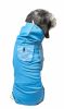 Pet Life Active 'Pawsterity' Heathered Performance 4-Way Stretch Two-Toned Full Bodied Hoodie - Blue - X-Large