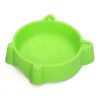 Non-slip healthy cat face bowl cartoon small pet bowl cat bowl dog bowl - green