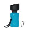 Portable Dog Water Bottle Foldable Pet Feeder Bowl Water Bottle Pets Outdoor Travel Drinker Bowls Drinking Bowl Puppy BPA Free - Blue 500ml - Wholesal