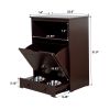 Pet Feeder Station with Storage; Made of MDF and Waterproof Painted; Dog and Cat Feeder Cabinet with Stainless Bowl - as Pic