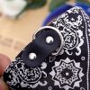 Cute Adjustable Small Dog Collar Puppy Pet Slobber Towel Outdoor Cat Collar Fashion Printed Scarf Dog Neckerchief Bandana Collar - Black