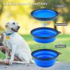 Travel Walking Pet Supplies Portable Cat Dog Bowls Water Feeder - Blue - 350 mL