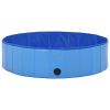 Pet Dog Bath Foldable Dog Swimming Pool PVC - Blue - 47.2"x11.8"