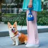 Dog Pooper Scooper pooper collector Portable with garbage bag Garbage bags are stored inside - Blue