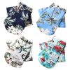 Hawai Beach clothing for Pet Dog Cat T-Shirts Cute for Small to Medium Dog Cats Cool Summer Vest Camp Shirt Clothes; dog clothes - Shirt Island Wind L