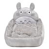 Fashion House Cartoon-Design Sofa Soft Warm Cotton Nest Pet Dog Beds Puppy Kennel - Grey - L