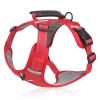 No Pull Pet Harness For Dog & Cat; Adjustable Soft Padded Large Dog Harness With Easy Control Handle - Yellow - M